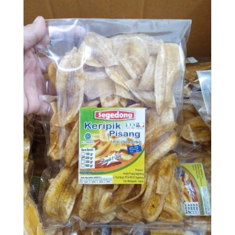 

Keripik Pisang Segedong Uk. Sedang Manis&Gurih 200g