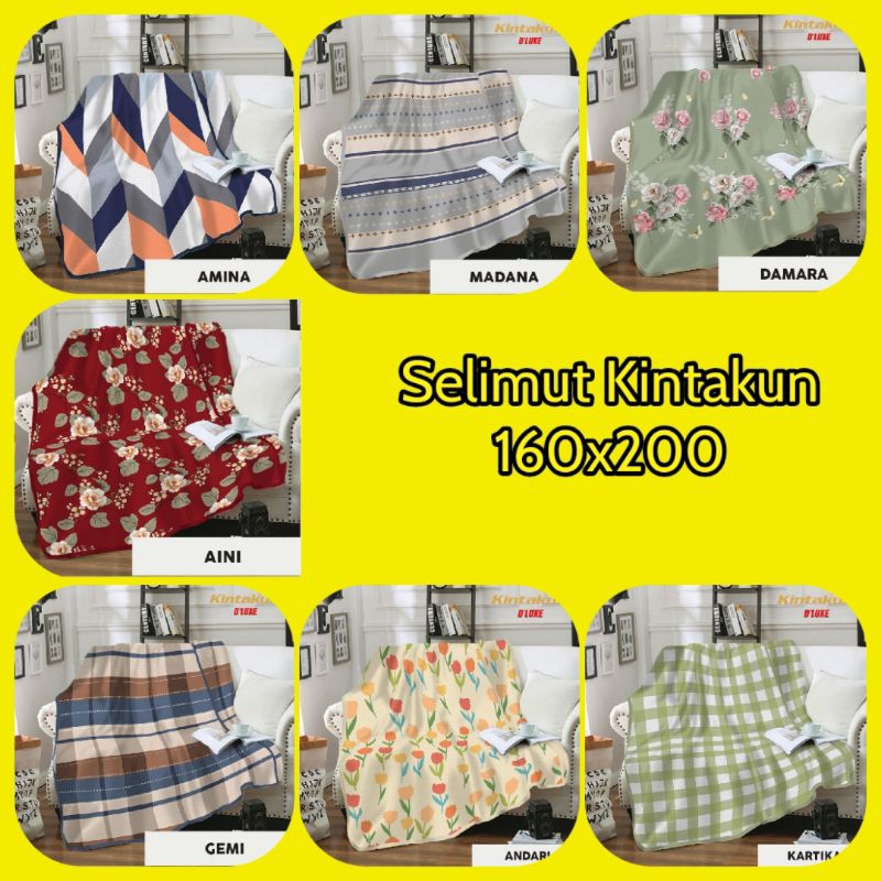 Selimut Kintakun 160x200 - Motif Terbaru Dewasa Minimalis Abstrak Kembang Slimut 160 Bulu Jumbo