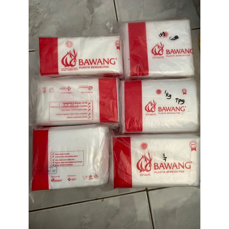 Plastik Bawang 1kg/Gula/Tepung/plastik 1/2kg