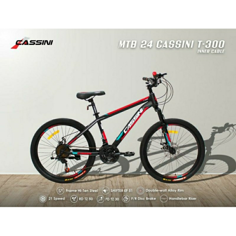 Sepeda Gunung MTB 24 inch & 26 inch Trex Cassini T300 T 300 T-300