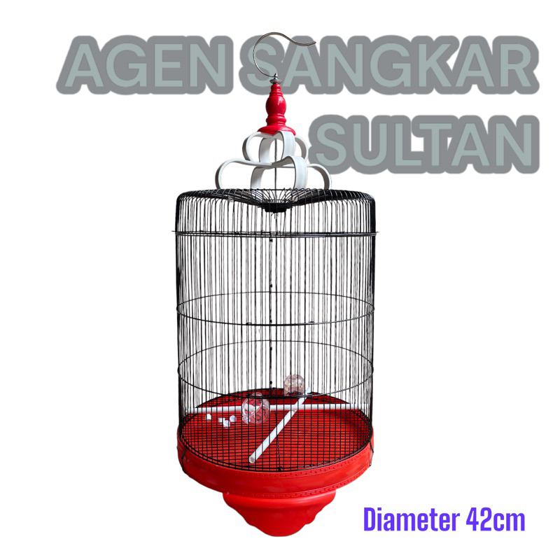 SANGKAR BESI JUMBO DIAMETER 42CM / KANDANG BESI JUMBO KACER POKSAI F1 DM 42Cm