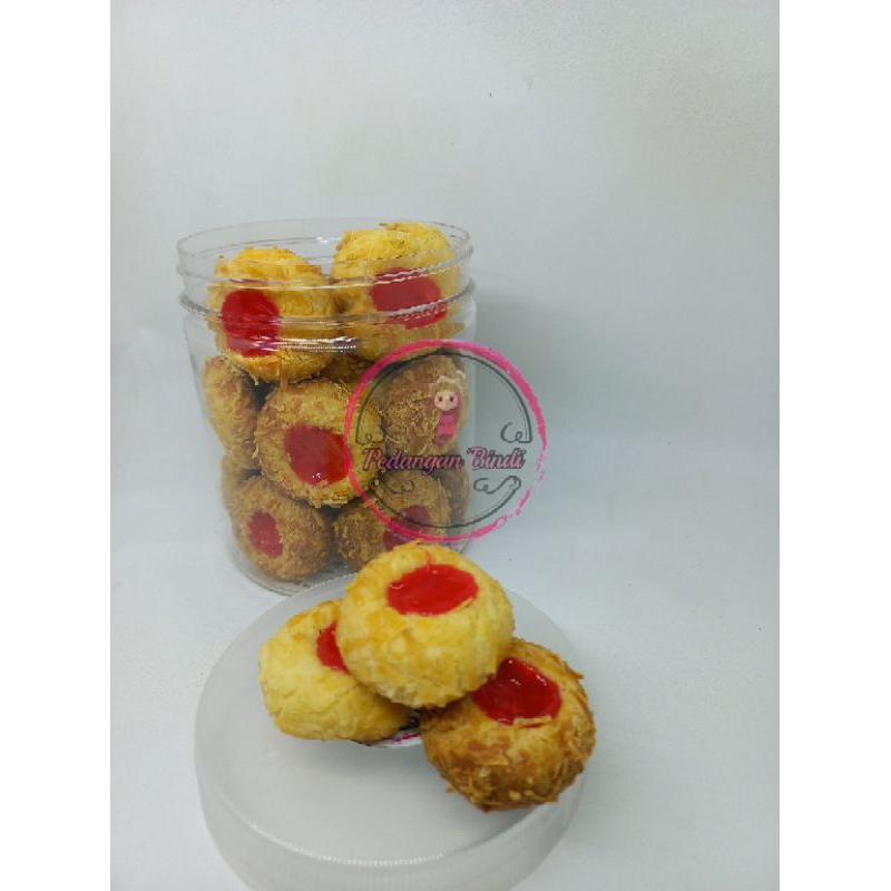

Thumbprint strawberry | kue kering | kuker