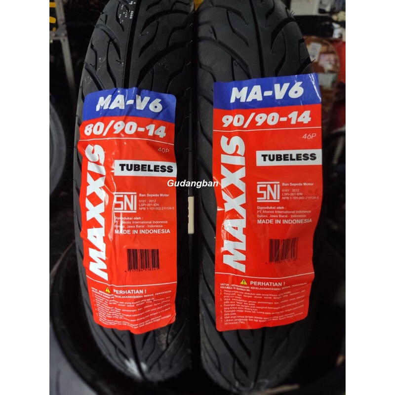 BAN LUAR MAXXIS 80/90-14 90/90-14 RING 14 R14 MA-V6