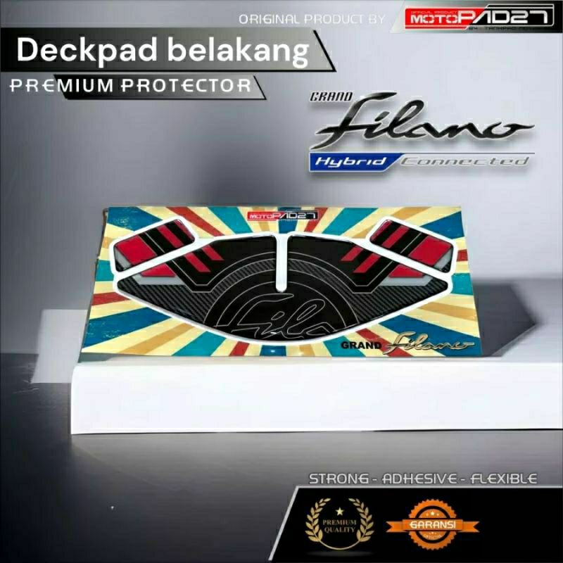 Yamaha Grand Filano 125 Stiker Deckpad Belakang Resin Premium Grand Filano 125