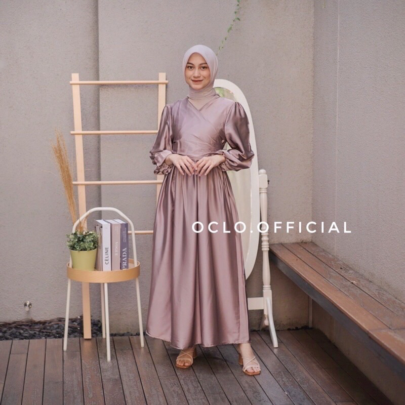 Lextia Dress Mocca by Oclo Official