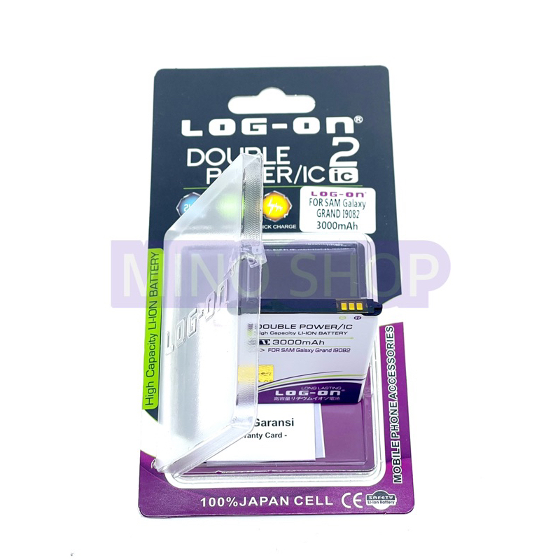 BATERAI SAMSUNG GALAXY GRAND DUOS GT-i9082 -DOUBLE POWER MERK LOG ON ORIGINAL