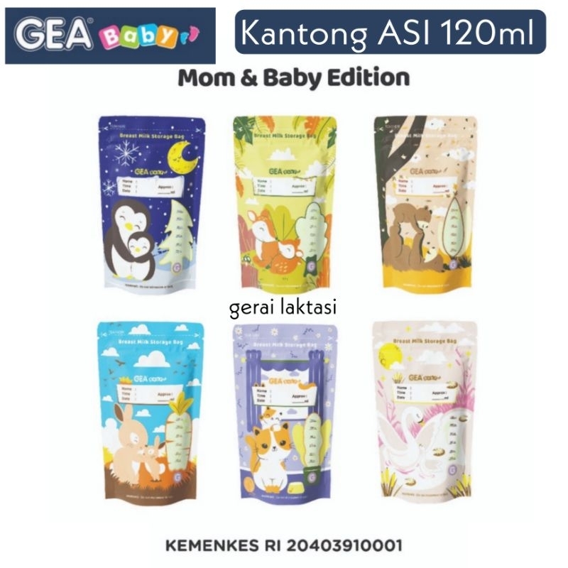 GEA BABY KANTONG ASI 120ML - MILKY HOUSE BREAST MILK BAG 120ML - PLASTIK SUSU MURAH