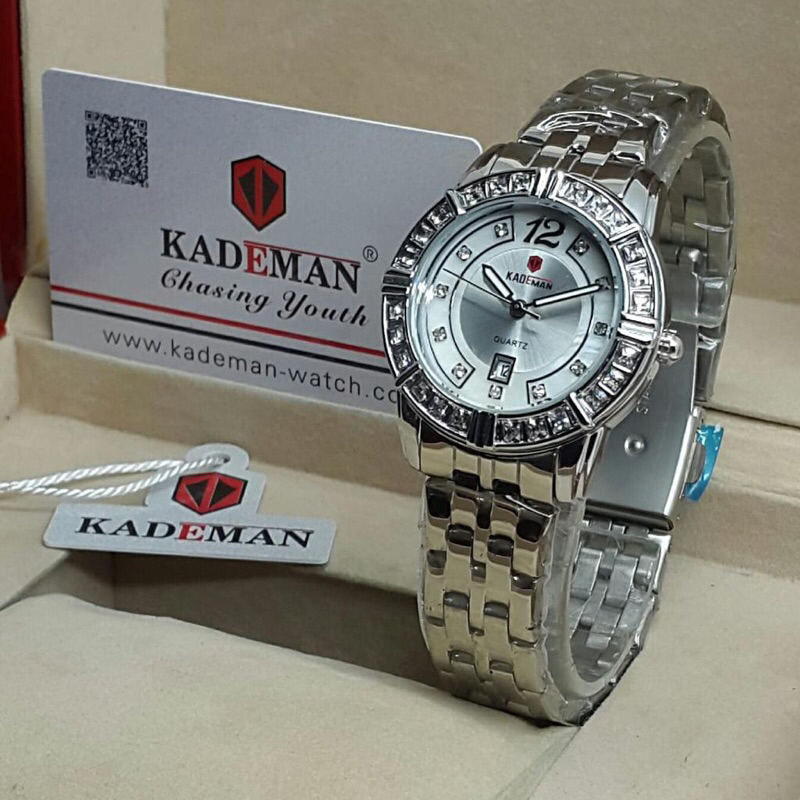 jam tangan permata kademan wanita K830L water resistand