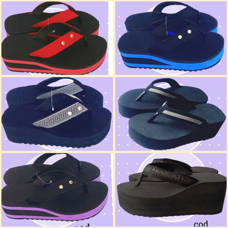 Sandal Madura Cewek Cantik Tinggi 4cm Size 36-42 Sandal Wedges, Sandal Gunung Spon Terkuat Produksi Sendiri Tangan Pertama Di Jamin Murah Dan Gratis Ongkir
