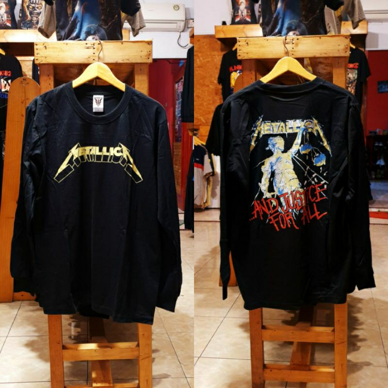 KAOS PRIA PANJANG METALLICA ORIGINAL PRAPATAN REBEL DISTRO - KAOS PRIA PANJANG METAL BAND LUAR PRAPA