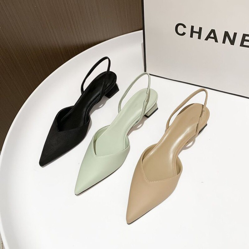 SG0927 syafniegalery Sandal Wanita Import Sandal Tali Belakang Klasik Story