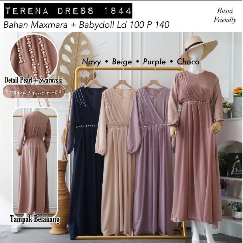 TERENA DRESS / DRESS KONDANGAN / SERAGAMAN / BRIDESMAID / BUSUI FRIENDLY