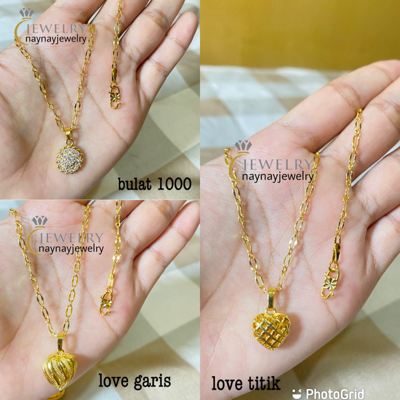 Kalung koin cabe warna 24k / lapis emas