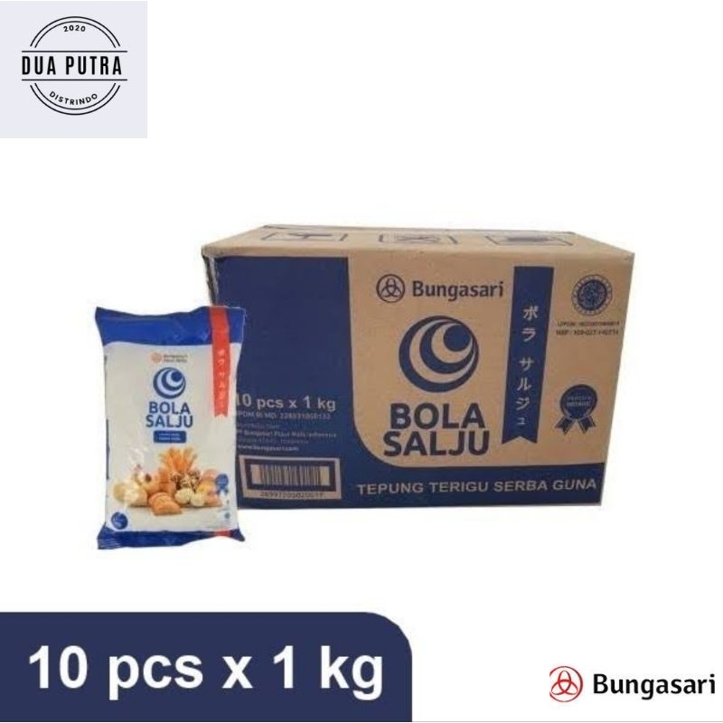 

Tepung Terigu BOLA SALJU 1 Kg X 10