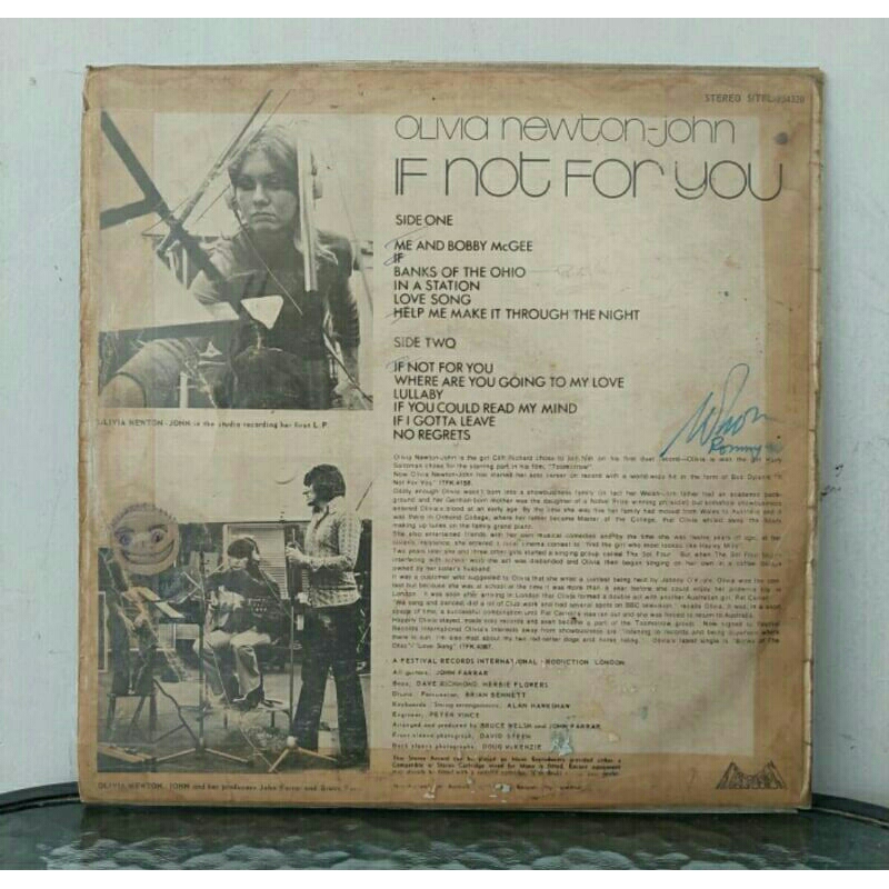 Vinyl Piringan Hitam 12 inch If Not For You-Olivia Newton John