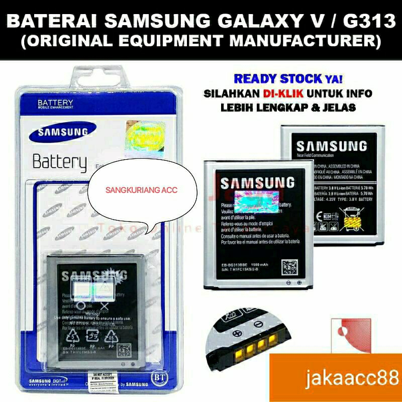 Baterai Samsung galaxy V /G313 Original Battery/BATRE Samsung galaxy V/ G313