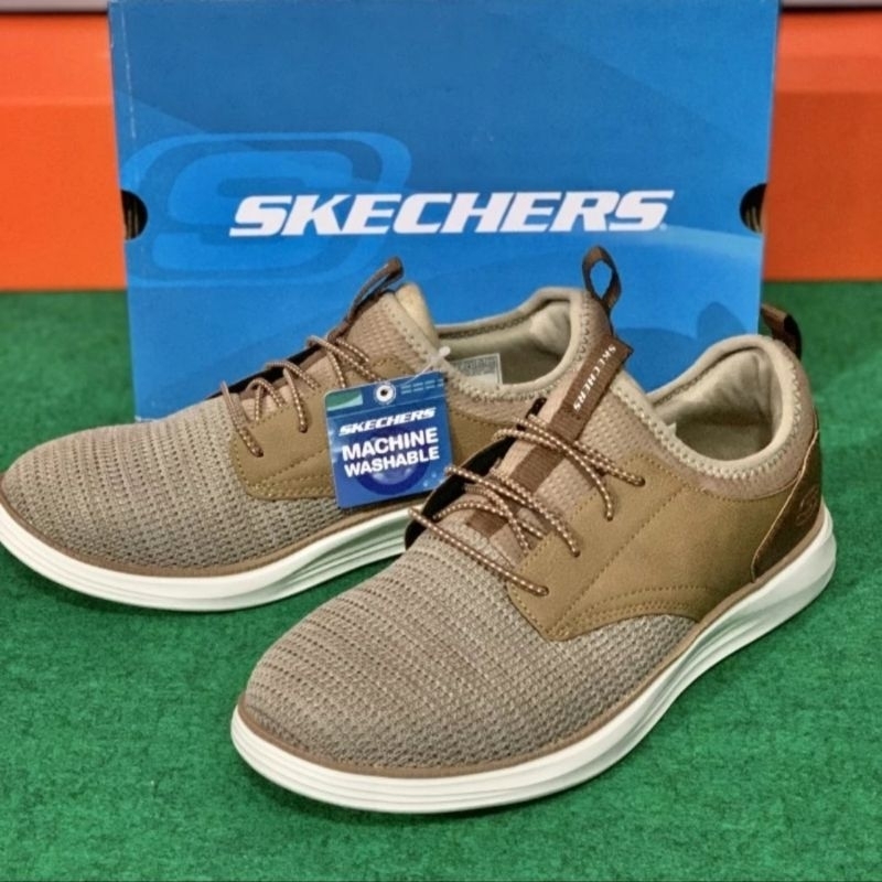 Sepatu Skechers Camda Beket Lt Brown 8790131/LTBR Men's Shoes Original