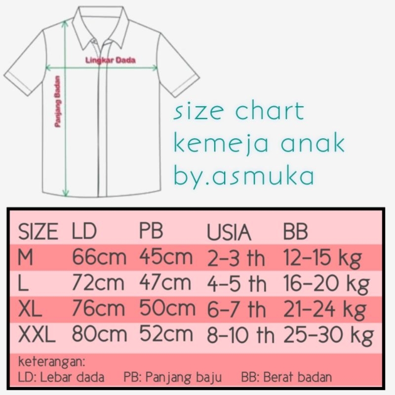 Baju kemeja hem anak laki laki import 2 3 4 5 6 7 8 9 tahun