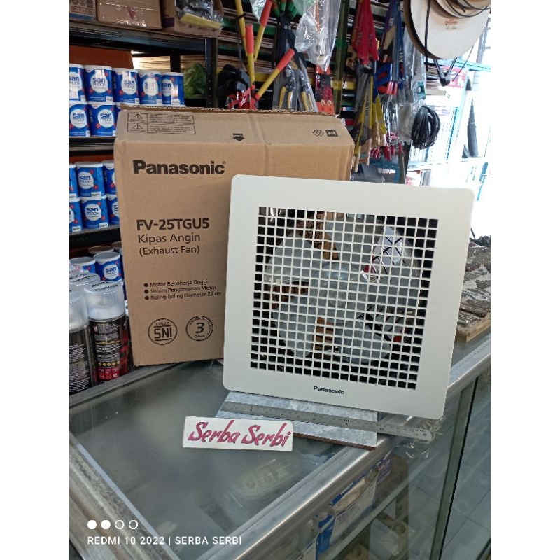 (FV-25TGU5 PANASONIC) Kipas angin exhaust fan plafon 10inc 30x30cm