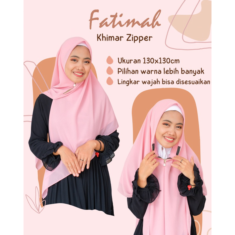 Khimar zipper | jilbab instan syari | hijab ceruty babydoll