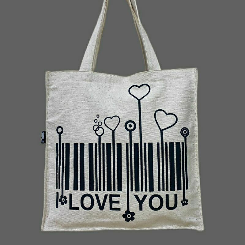maple tote bag kanvas/tote bag kanvas resleting/tas wanita/