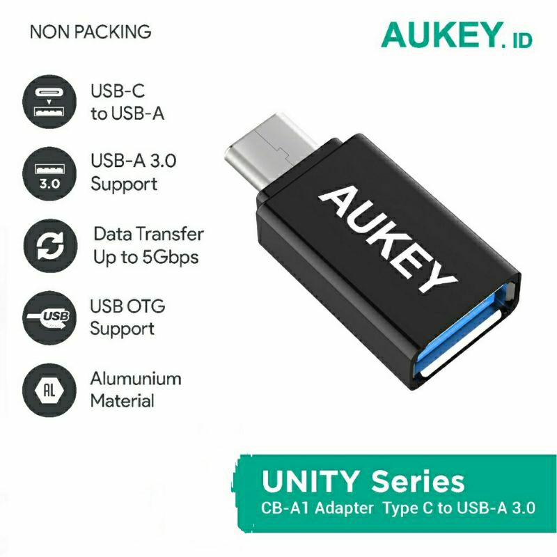 Aukey Adapter Type C Aukey CB-A1 USB 3.0 NON PACK - 500864