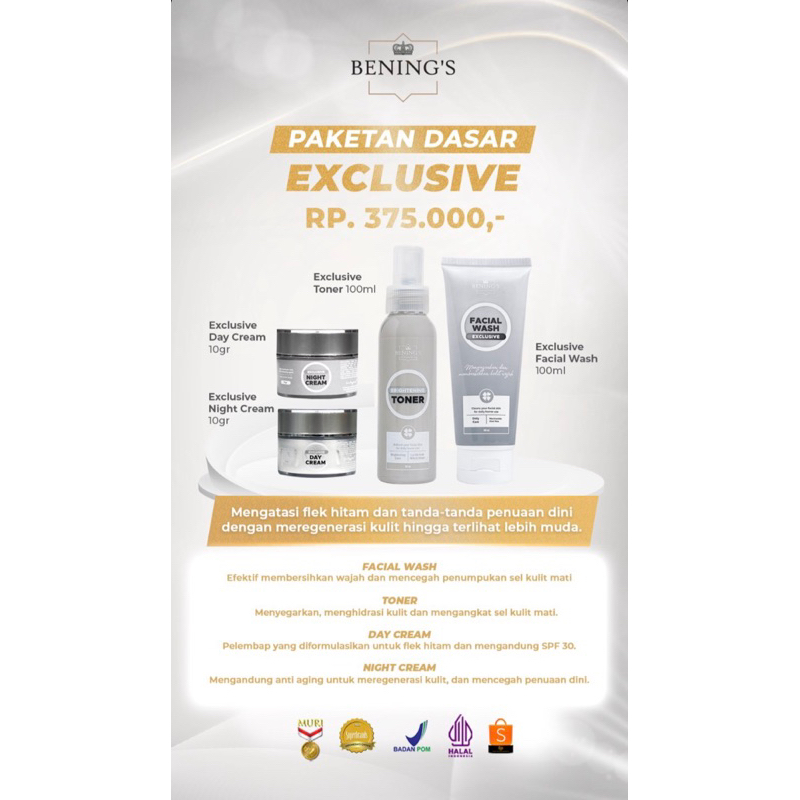 BENINGS SKINCARE PAKET EXCLUSIVE