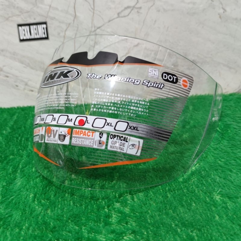 Kaca INK Centro KYT Dj Maru Jet Galaxy Clear Visor Original PNP