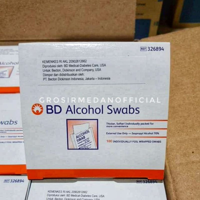 ALCOHOL SWABS BD - ALKOHOL TISU SWAB