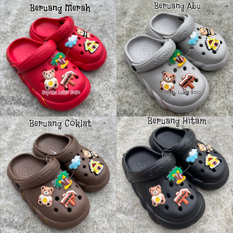 SANDAL BAIM ANAK EVA RUBBER IMPORT BERUANG