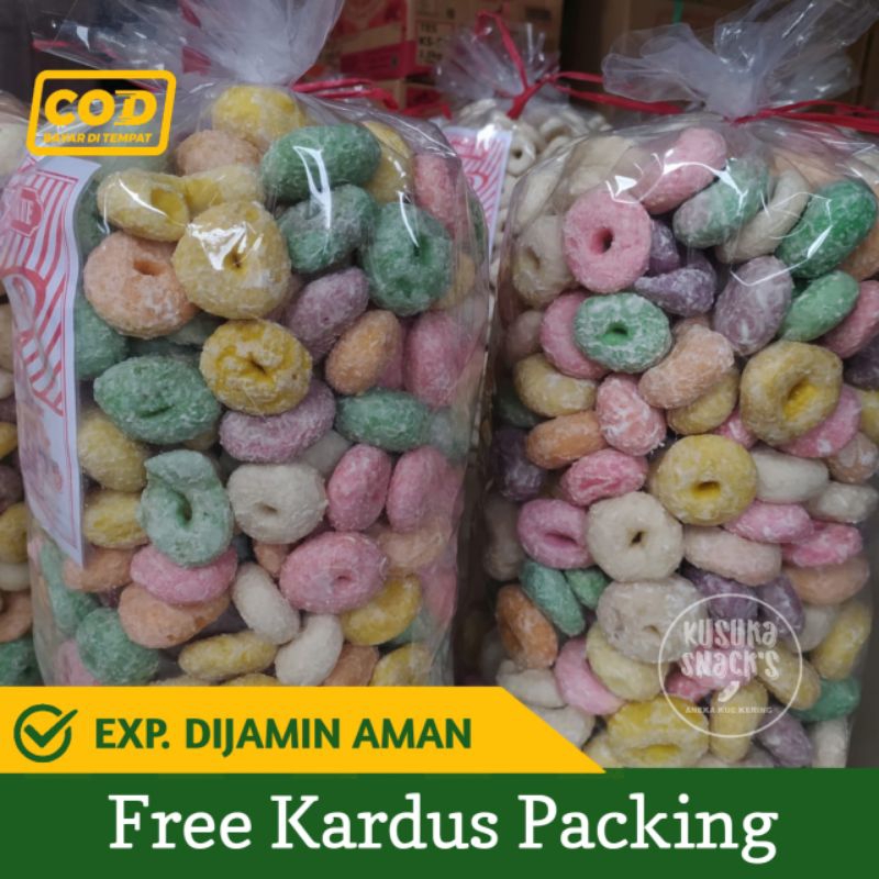 

TELOR GABUS 1KG DONAT PELANGI LADU DONAT - COD