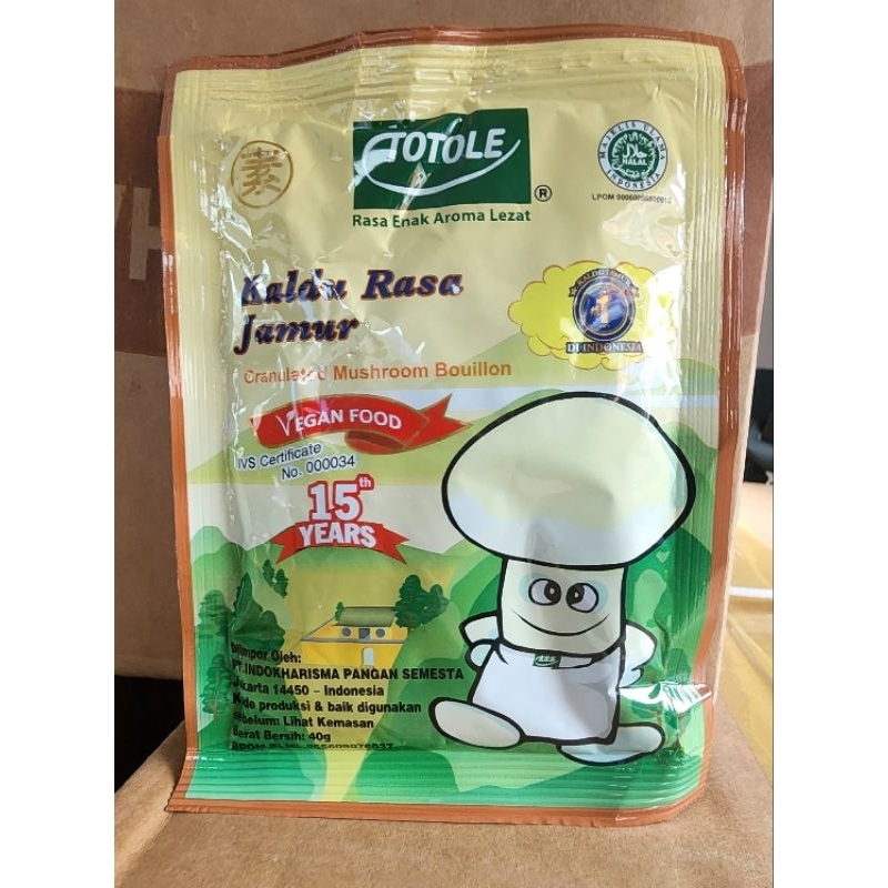 

Totole Kaldu Jamur 40gr 1pack isi 20