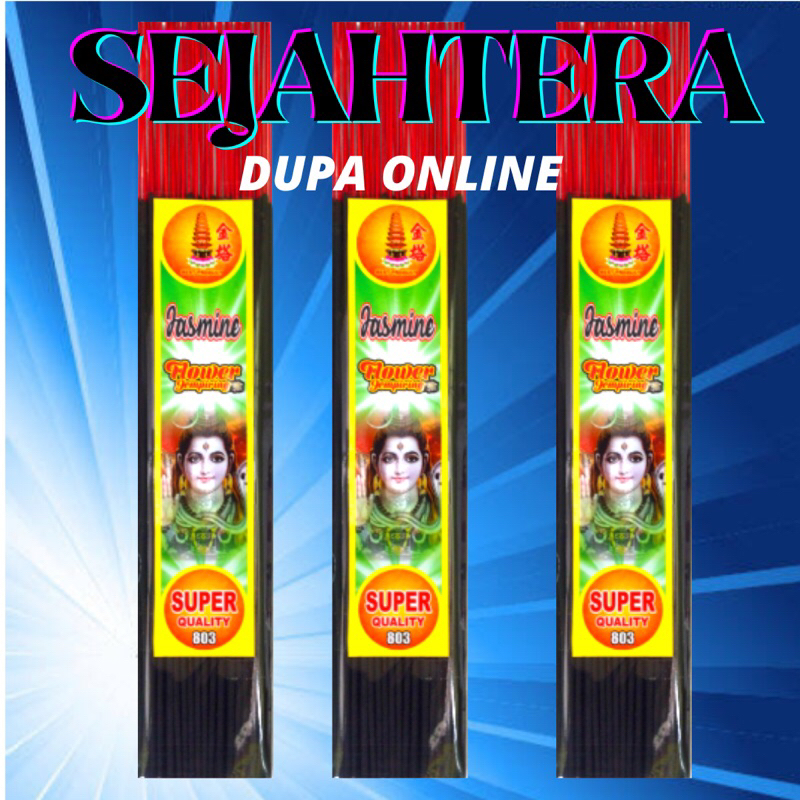 Dupa Hio Harum Sejahtera “JASMINE” HITAM 100gr Pouch