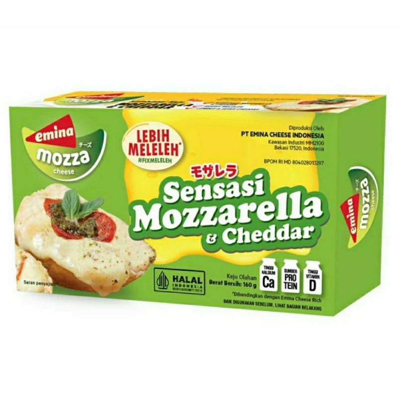 Emina Keju Mozzarella Cheddar Cheese 165gr READY