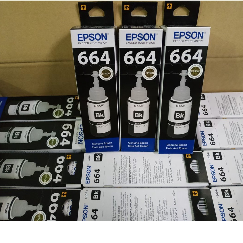 Tinta Epson L100 BLACK T6641(B) ,T6642(C),T6643(M),T6644(Y)