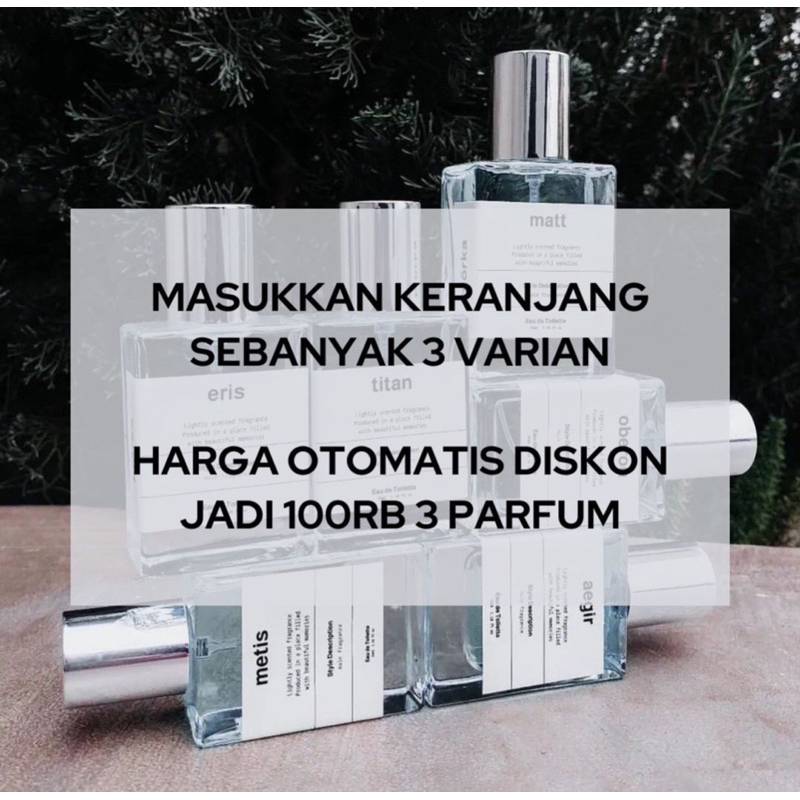 Bjorka Parfum Dapat 3 Parfum Pria Wanita Unisex Original Tahan Lama Murah Perfume Lokal Terlaris Cewek Cowok 35ml
