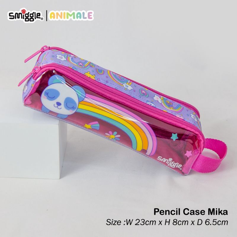 pencil case smiggle 2 zipper/tempat pensil smiggle