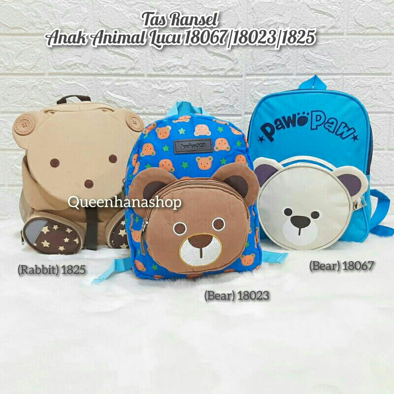 New Tas Ransel Anak Animal Keren Bagpack Anak