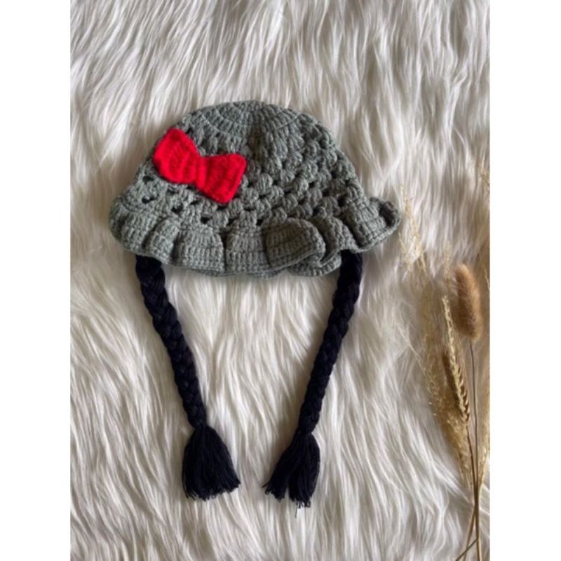 TOPI KUPLUK WIG ANAK BAYI RENDA KEPANG RAMBUT