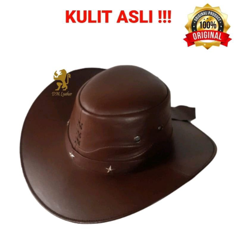 topi cowboy Amerika laken pria dewasa - topi koboy korean