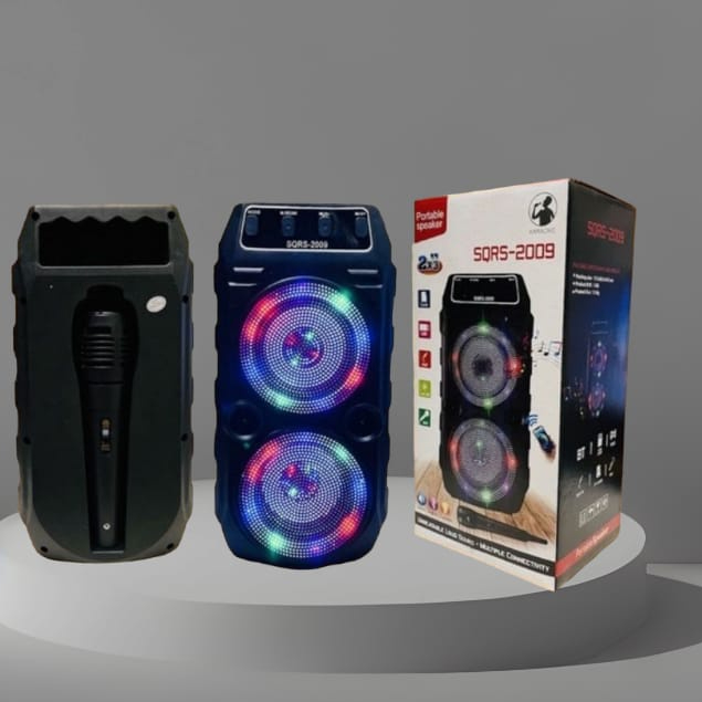 TERBARU   SPEAKER  BLUETOOTH PORTABLE SQRS -2009 FREE MIC SUARA JERNIH TERMURAH