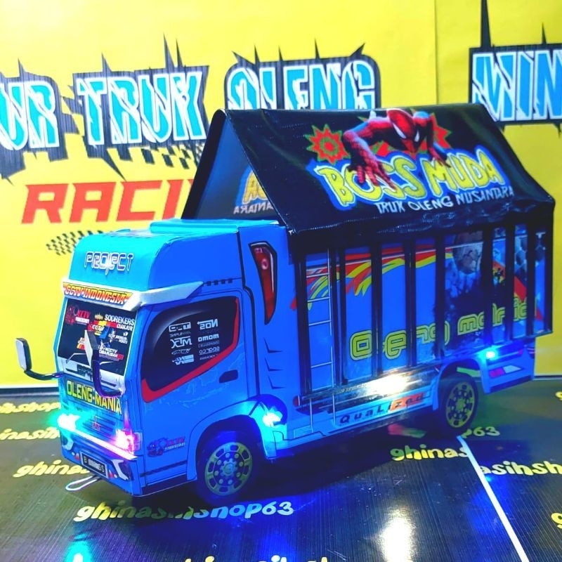 Truk Oleng Miniatur Telolet  mainan anak