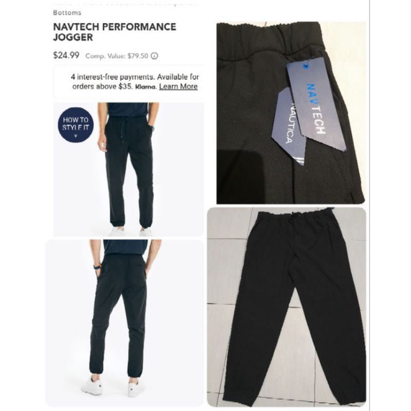 NAUTICA Sweat Jogger Navtech Series / Celana Panjang Jogger Nautica Pria Original