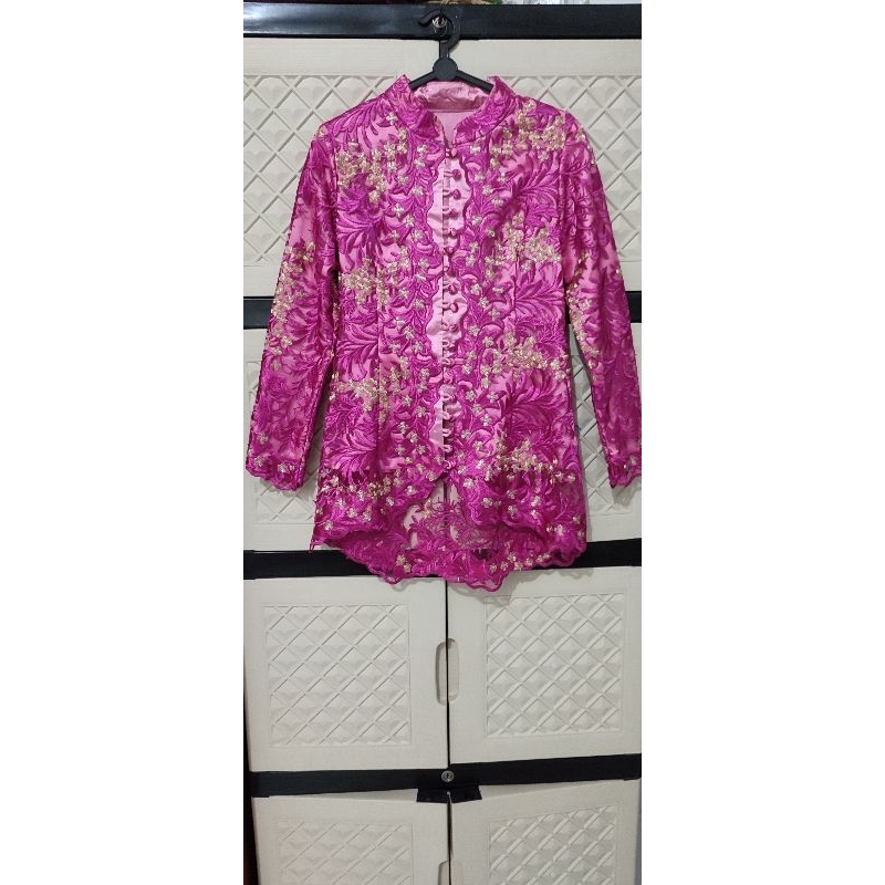 kebaya pink fanta furing