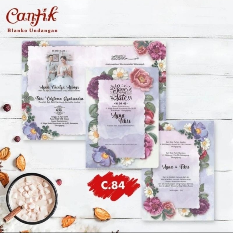 Blangko Undangan Cantik 84 Undangan Nikah Ultah Khitan