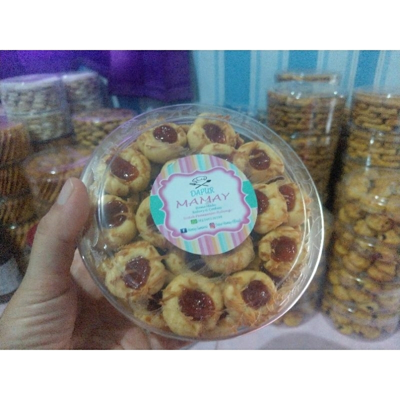 

Kue Kering Thumbprint Strawberry, Kue Kering Lebaran kemasan 500 Gr