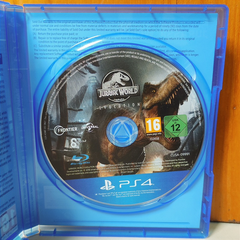 Jurassic World Evolution PS4 Kaset Jurasic World Playstation PS 4 CD BD Game Games Jurassicworld evolution ps4 ps5 jurassic 2 dinosaurus dinosaur dino museum kebun binatang mainan gim anak ori asli original zoo saurus ps 4 5 jurasic jurasik evolusi worlds