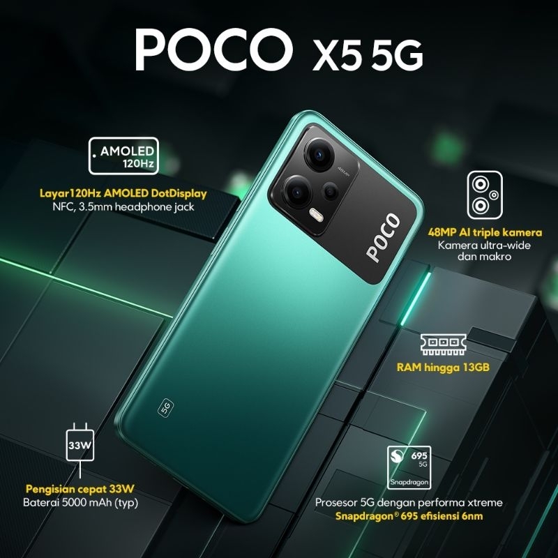 XIAOMI POCO X5 5G RAM 8GB ROM 256GB