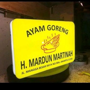 

Neon Box Akrilik Custom 1 Muka Ukuran 51cm x 21cm x 9cm