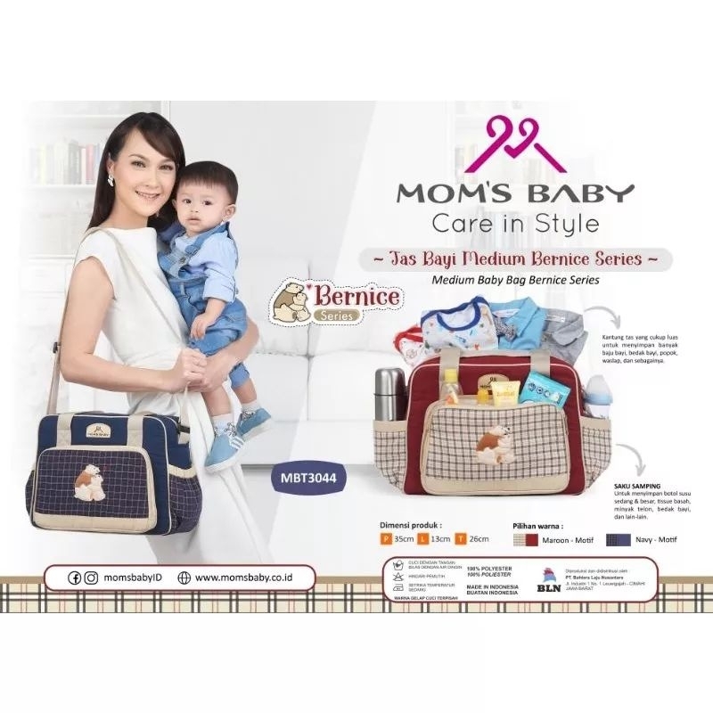 Moms Baby Tas bayi Medium Bernice Series MBT 3044